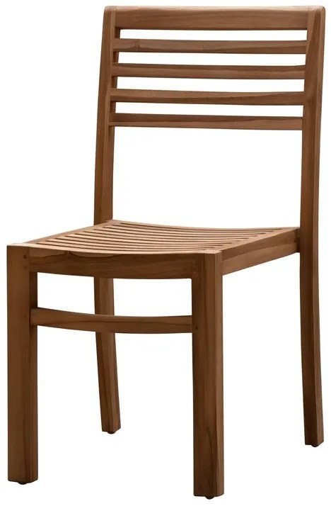 Scaun dining stivuibil maro din lemn de tec Tirama