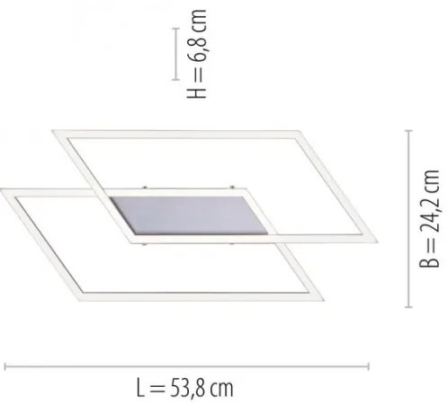 Paul Neuhaus 8192-55 - LED Lustră aplicată dimmabilă INIGO 2xLED/12W/230V