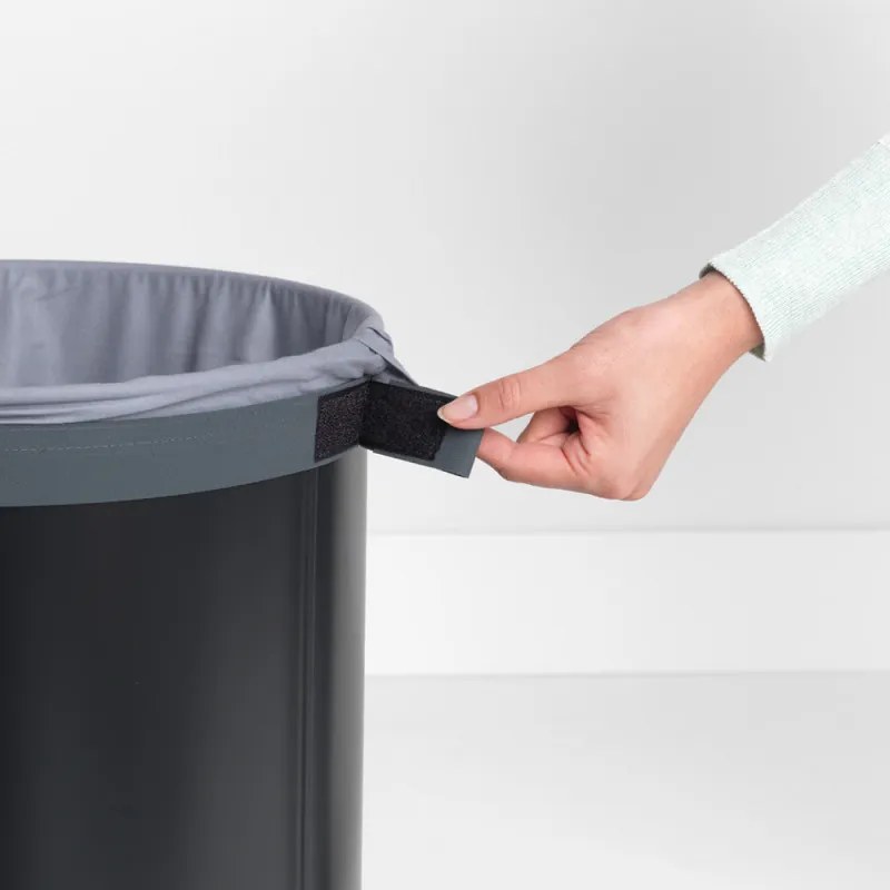 Sac pentru cos de rufe Brabantia 90300186, 30-35 L, Lavabil, Pentru cosurile Brabantia Selector 55 l, Bumbac, Gri