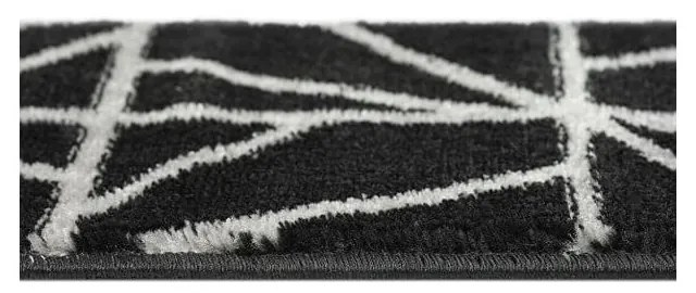 Covorașe pentru scări negre 13 buc. 22x73 cm Striped – Mila Home