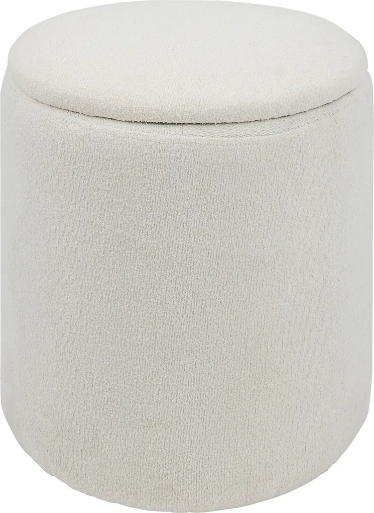 Taburet Kaydi Bouclé alb
