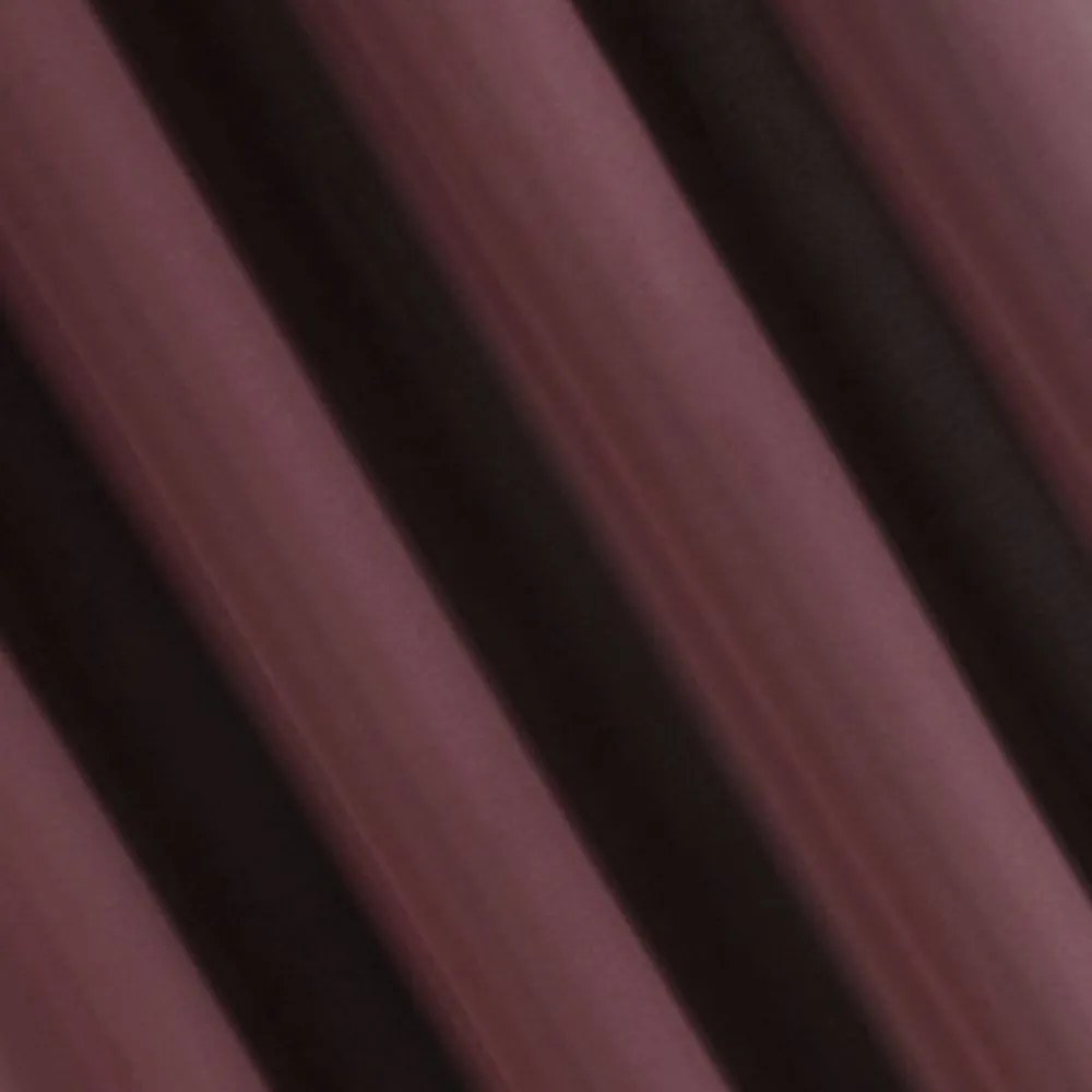 Draperie de lux de culoare burgundă pentru camera de zi cu agățat pe cercuri 140 x 250 cm