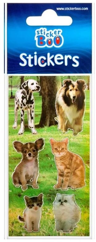 Animale autocolant cu decorațiuni argintii