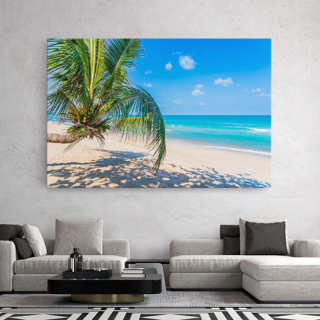 Tablou Canvas, 80x120cm, Dormitor si Living, Peisaje, Plaje, Tropical Beach View