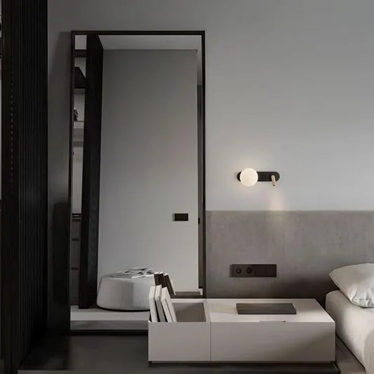 Aplica de perete cu reader LED NOBLE