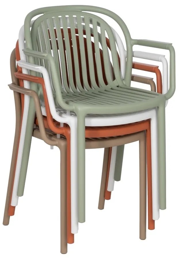 Scaun de dining alb din plastic Alia – Ixia