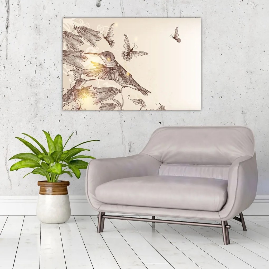 Tablou - Colibri (90x60 cm)