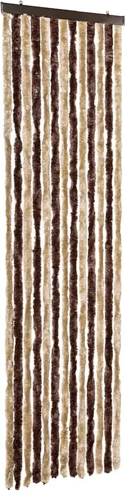 vidaXL Perdea pentru insecte, bej și maro deschis, 56x200 cm, Chenille