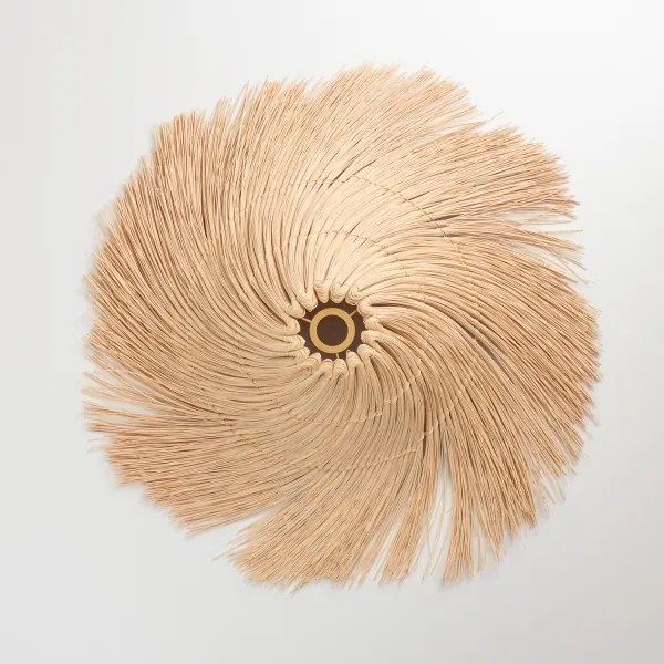 Brilagi - Lustră LED aplicată CERIA BOHO 1xE27/40W/230V, diam. 100 cm, ratan