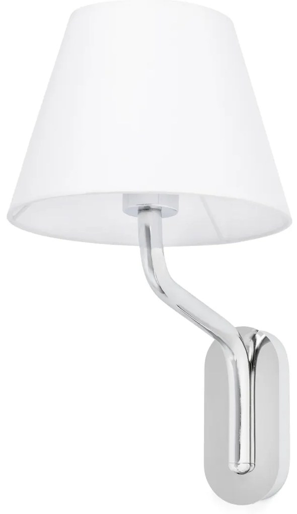 Aplica de perete moderna design elegant ETERNA crom/alb