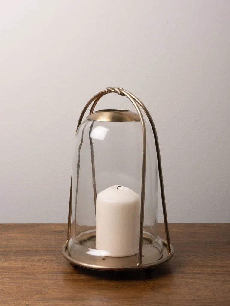Felinar din metal, H25cm, Cloche