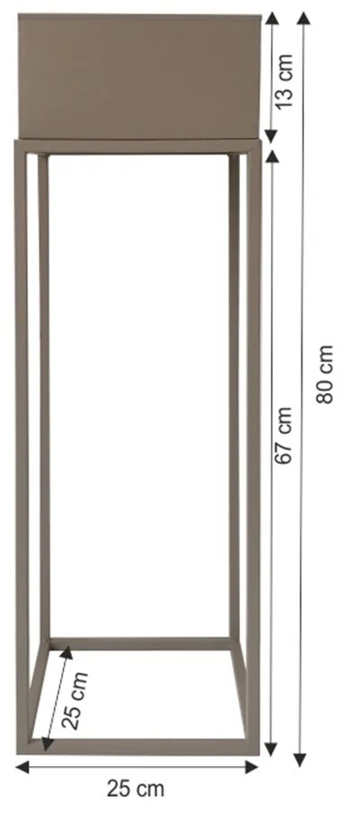 Ghiveci pentru flori din metal multifunctional Culoare Maro, INDIZE TYP 1