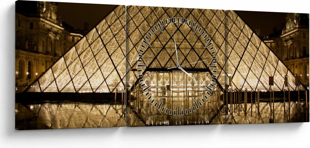 Tablou cu Loure (cu ceas) (90x30 cm)