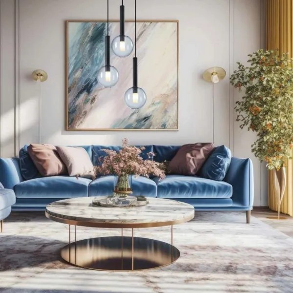 Lustră pe cablu NIKO 3xG9/9W/230V negru