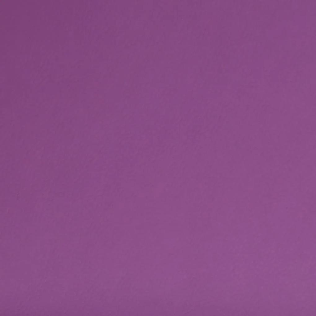 Scaune de bucatarie pivotante, 4 buc., violet, piele ecologica 4, Violet