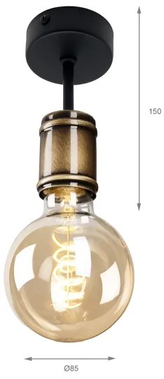 Brilagi - Plafonieră OMBORO 1xE27/60W/230V