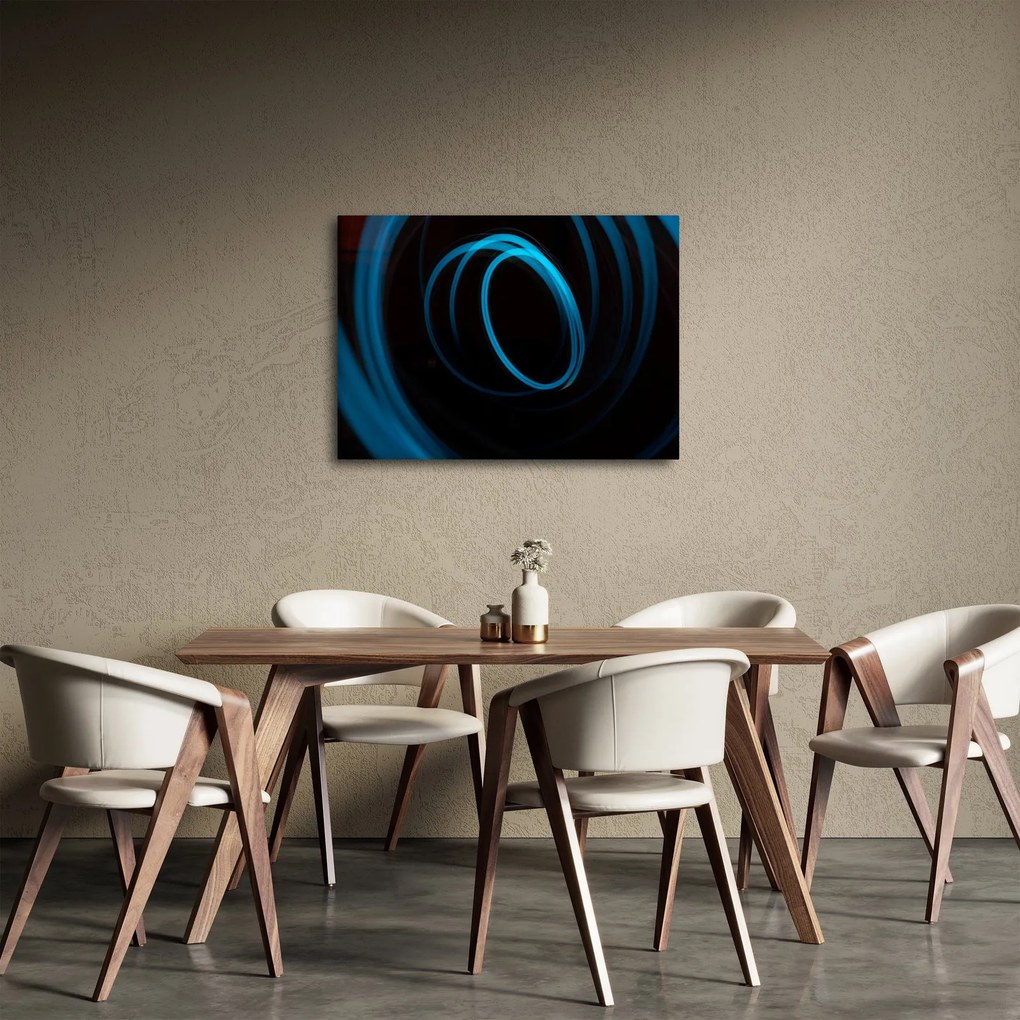 Tablou cu linie albastră (70x50 cm)