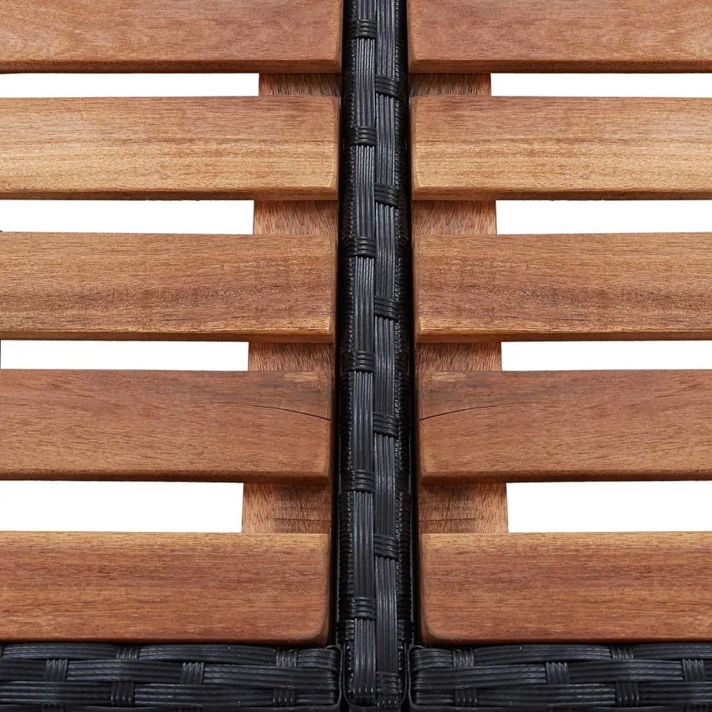 Mobilier imprejmuire spa negru 268x268x55 cm poliratan patrat 1, Negru