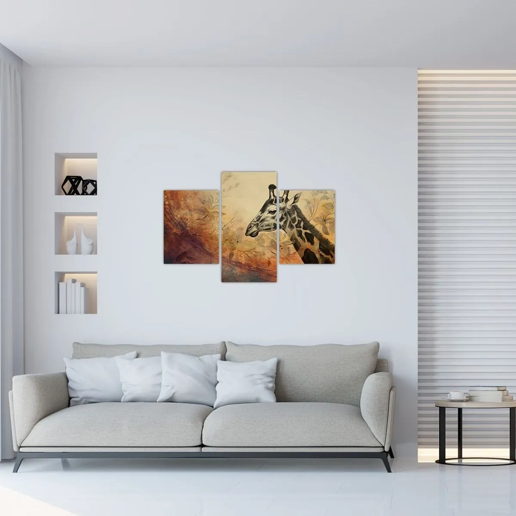 Tablou - Girafă, pictură (90x60 cm)