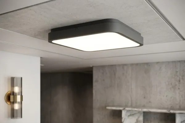 Brilagi - Plafonieră LED pentru baie ZENNA LED/24W/230V 34,5x34,5 cm IP44 finisaj antic