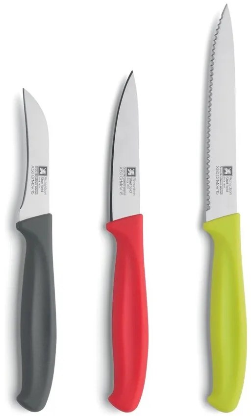 Set cutite Richardson Sheffield, lama inox, maner plastic, 3 piese