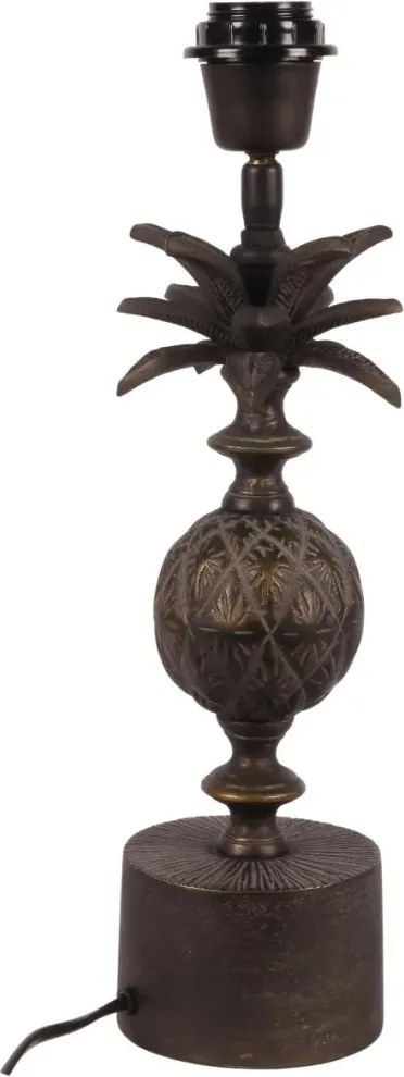 Lampă de masă din aluminiu, auriu, finisaj antichizat, 40 x 11 cm, „Aubusson”