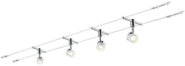 Paulmann 94080 - Set 4x LED 4,8W Spot STAGE 230V crom lucios