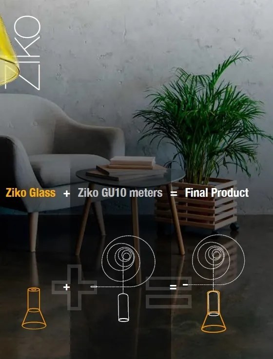 Accesoriu/ Cablu 3 metri cu pendul Ziko GU10 ZZ AZ3411