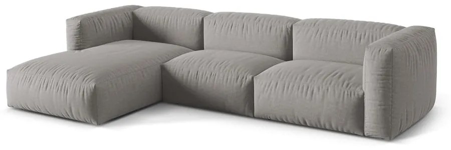 Colțar modular gri deschis (cu colț pe partea stângă ) Martina – Micadoni Home