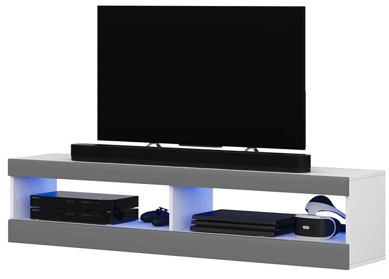 Masă TV Violett 100 (cu iluminat) (alb). 1098636