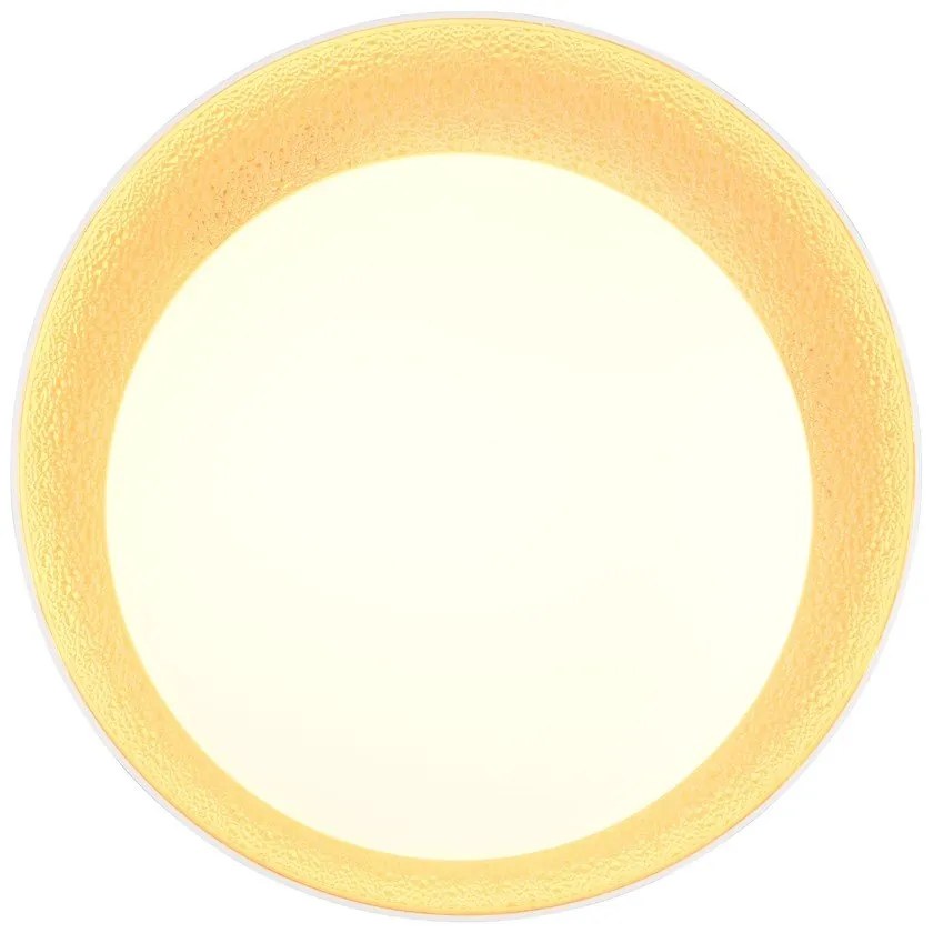 Plafonieră albă/maro deschis LED ø 45 cm Aleta – Trio