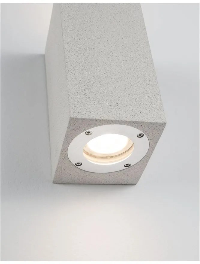 Aplica perete moderna de exterior cu iluminat ambiental IP65 FUENTO II alba