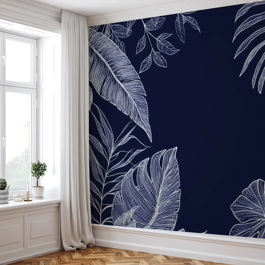Fototapet - Linii de frunze tropicale (147x102 cm)