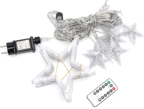 Aigostar - Ghirlandă LED de Crăciun pentru exterior, 120xLED/6W/230V/8 funcții, 3x0,6 m, IP44, alb cald + telecomandă