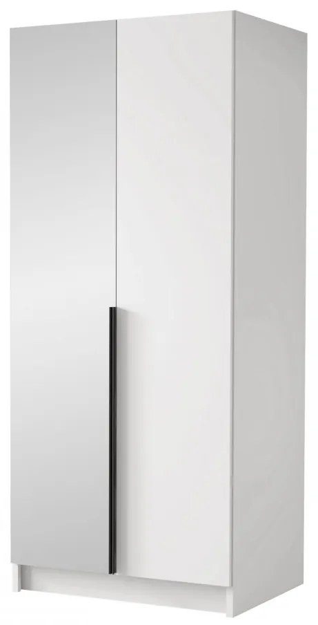 Dulap de haine Smagano II (Negru) (cu oglindă). Promo -17%. 1105804