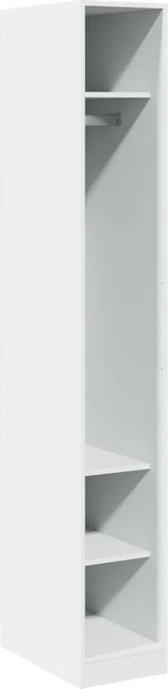 vidaXL Șifonier, alb, 30x50x200 cm, lemn prelucrat