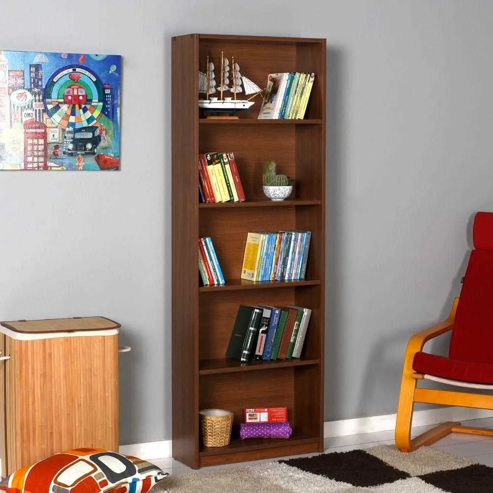 Biblioteca Adore Modern, 5 rafturi, 64x182x26 cm