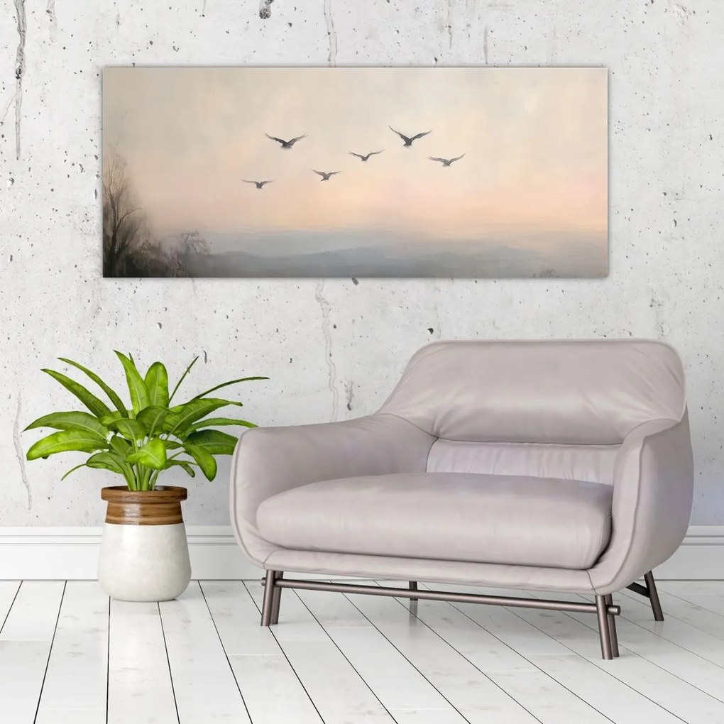 Tablou - Stol de păsări (120x50 cm)