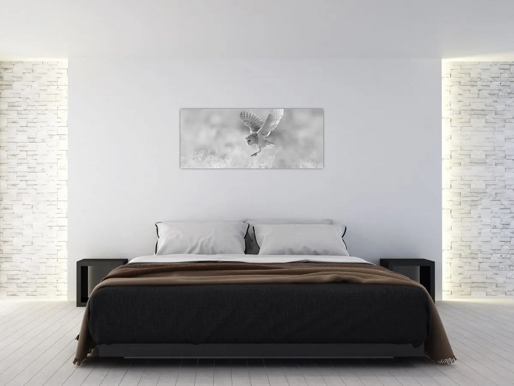 Tablou - Bufniță în câmp (120x50 cm)
