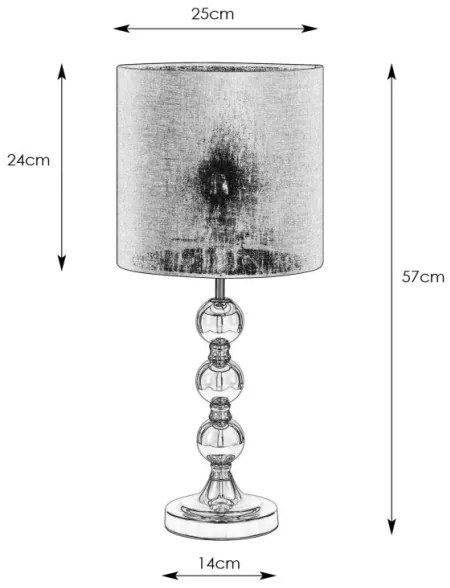 Lampă de masă OCTO 1xE27/40W/230V negru/auriu Markslöjd 108574