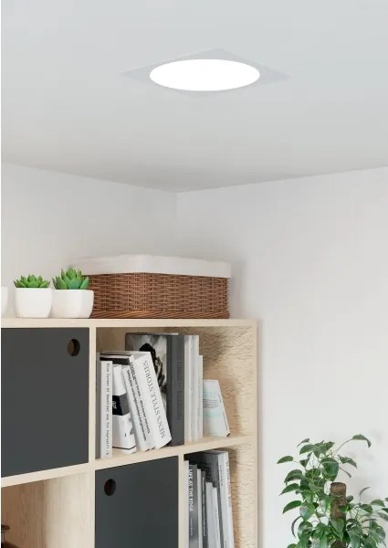 Eglo 901402 - Corp de iluminat încastrat FUEVA LED/18,5W/230V 21,6x21,6 cm alb