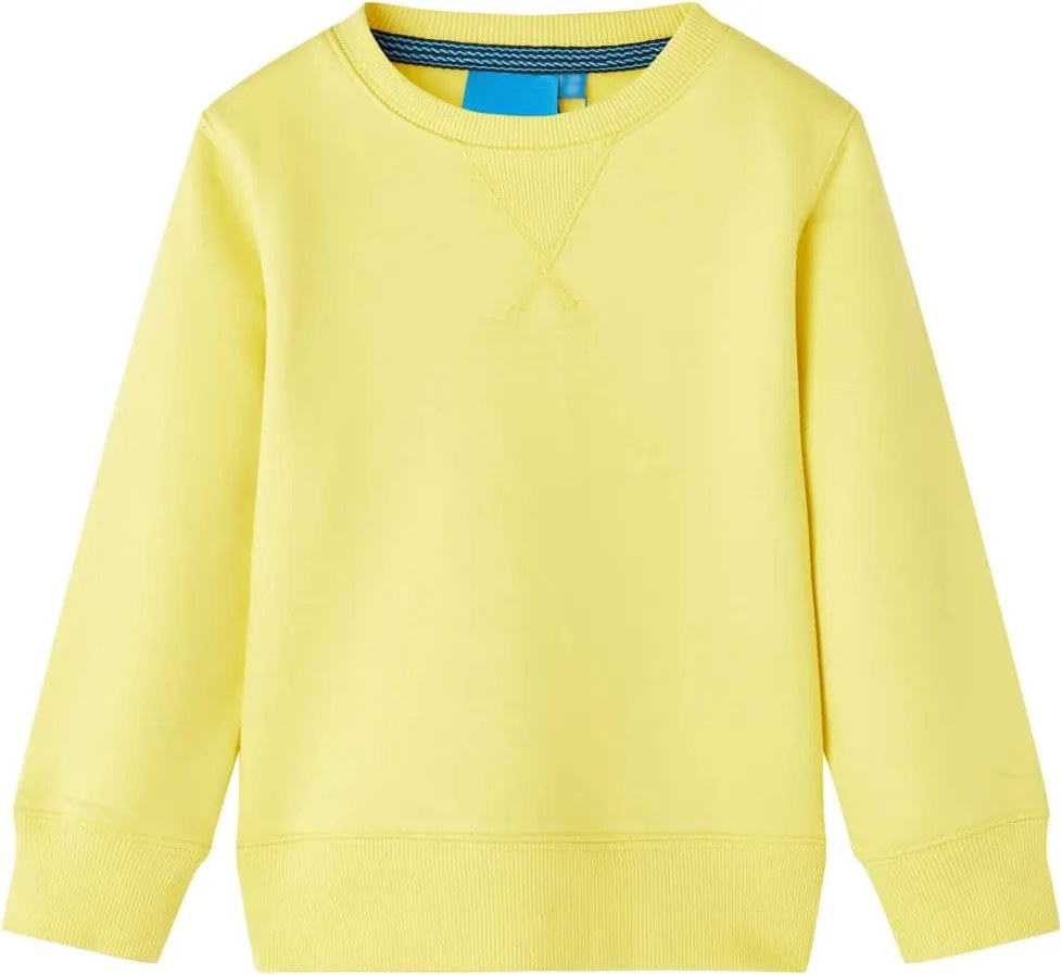 vidaXL Hanorac pentru copii, galben deschis, 116