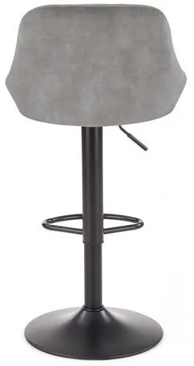 Scaun de bar H101 velvet gri
