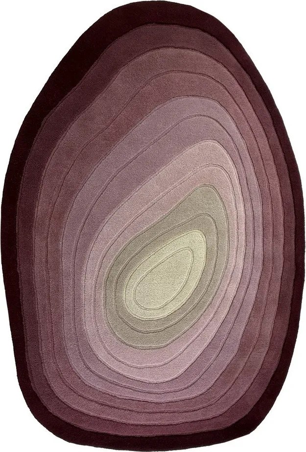 Covor mov țesut manual din lână 200x290 cm Puddle Ombre – Flair Rugs