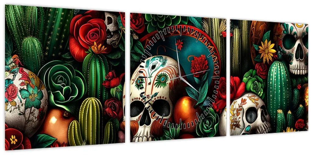 Tablou - Concept mexican (cu ceas) (90x30 cm)