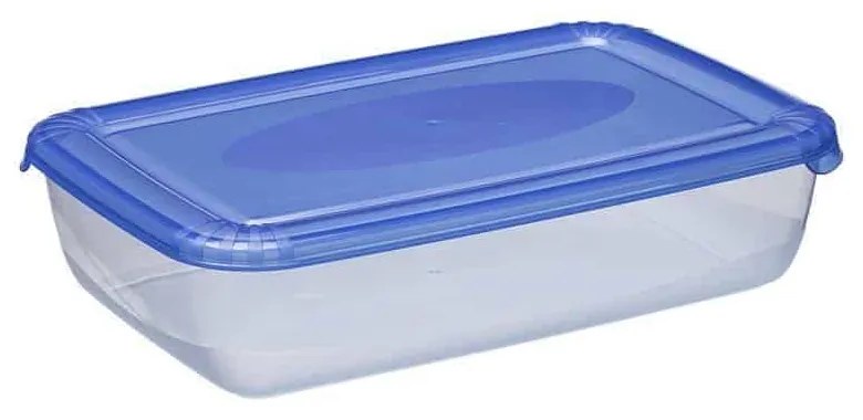 Cutie alimentară Polar Dreptunghiulară cu Capac Albastru de 1.9 l