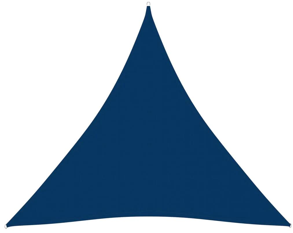 Parasolar, albastru 4,5x4,5x4,5 m tesatura oxford triunghiular Albastru, 4.5 x 4.5 x 4.5 m