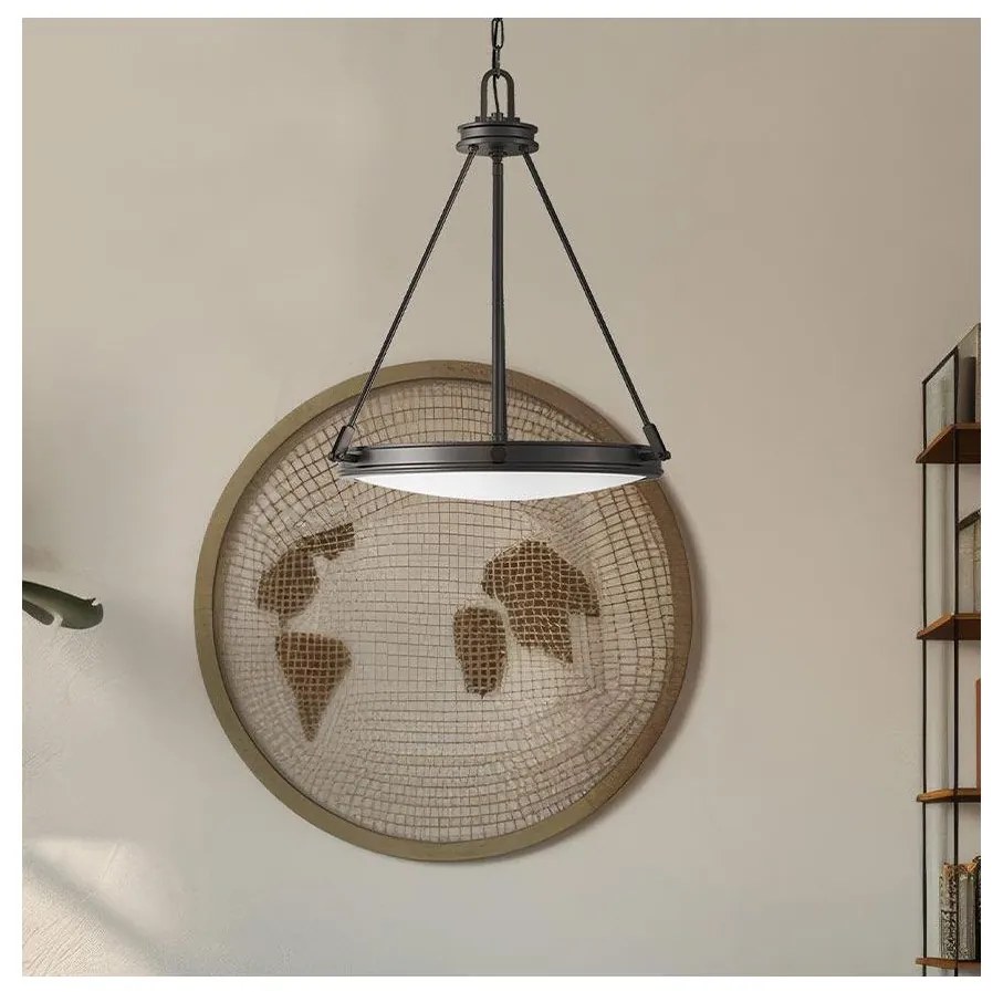 Hinkley HK-COLLIER-P-BX - Candelabru suspendat pe lanț COLLIER, 4 x E14, 40 W, 230 V, Ø 54,3 cm