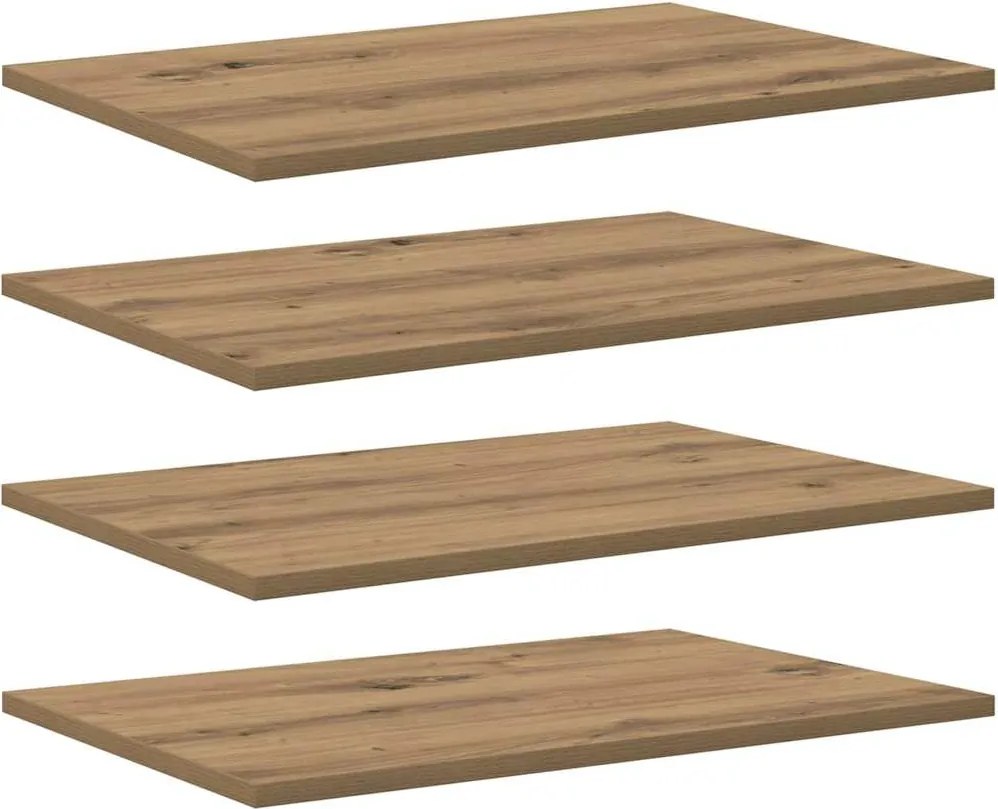 vidaXL Raft pentru cărți 4 pcs Maro 60 x 40 x 1,5 cm Lemn compozit