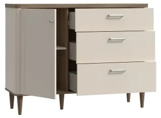 Comodă cu sertare VIRO, maro/bej